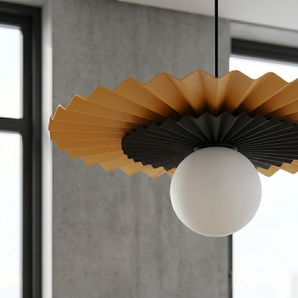 Lampa wisząca UMBRA 1 ORANGE-BLACK - Emibig