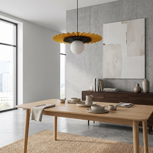 Lampa wisząca UMBRA 1 ORANGE-BLACK - Emibig
