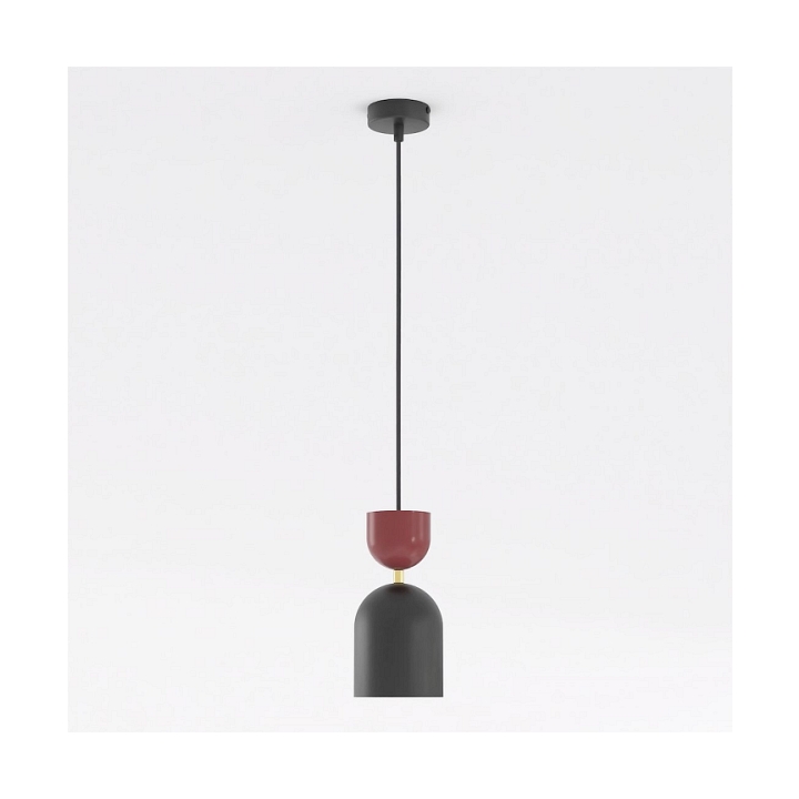 Lampa wisząca GAUDI 1 BLACK BURGUNDY - Emibig