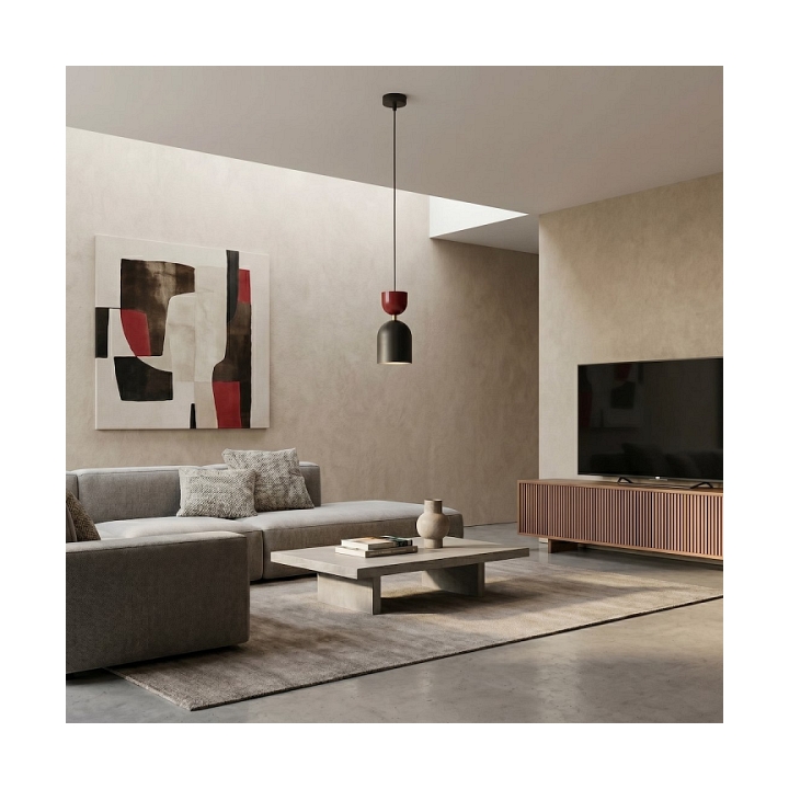 Lampa wisząca GAUDI 1 BLACK BURGUNDY - Emibig