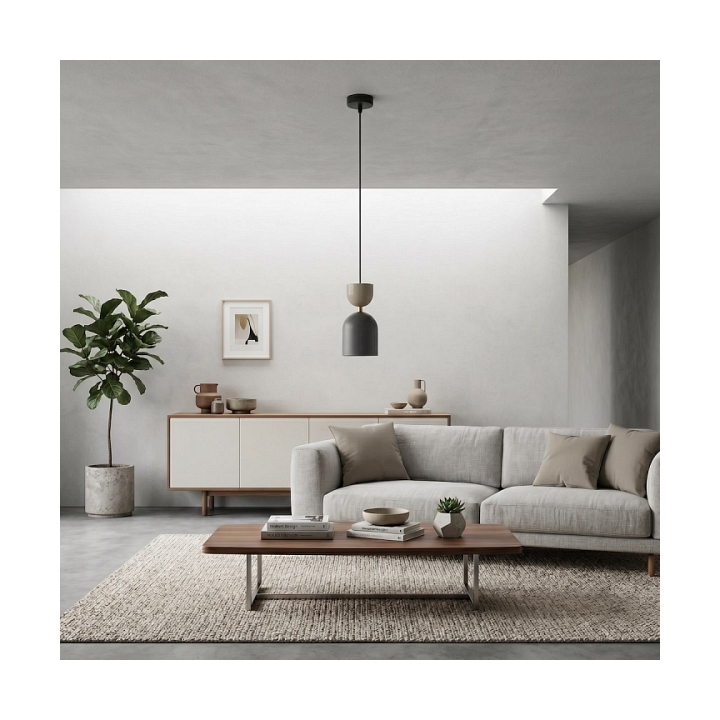 Lampa wisząca GAUDI 1 BLACK MOKKA - Emibig
