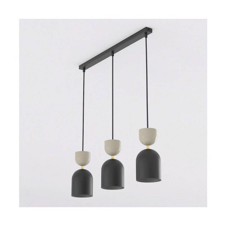 Lampa wisząca GAUDI 3 BLACK MOKKA - Emibig