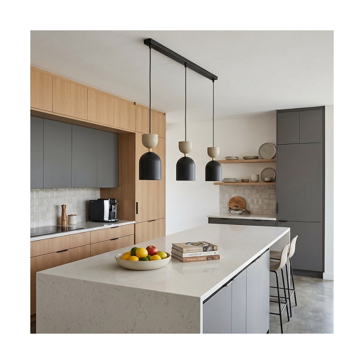 Lampa wisząca GAUDI 3 BLACK MOKKA - Emibig