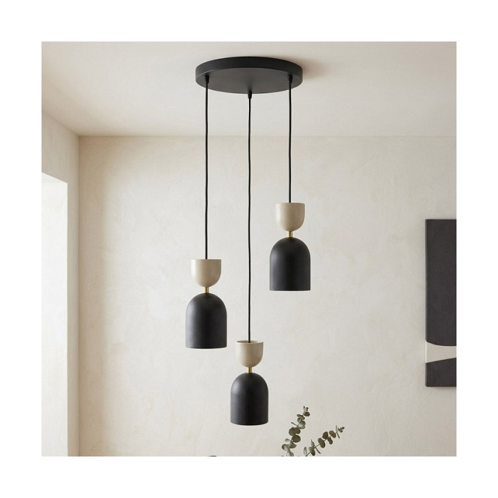 Lampa wisząca GAUDI 3PREM BLACK MOKKA - Emibig