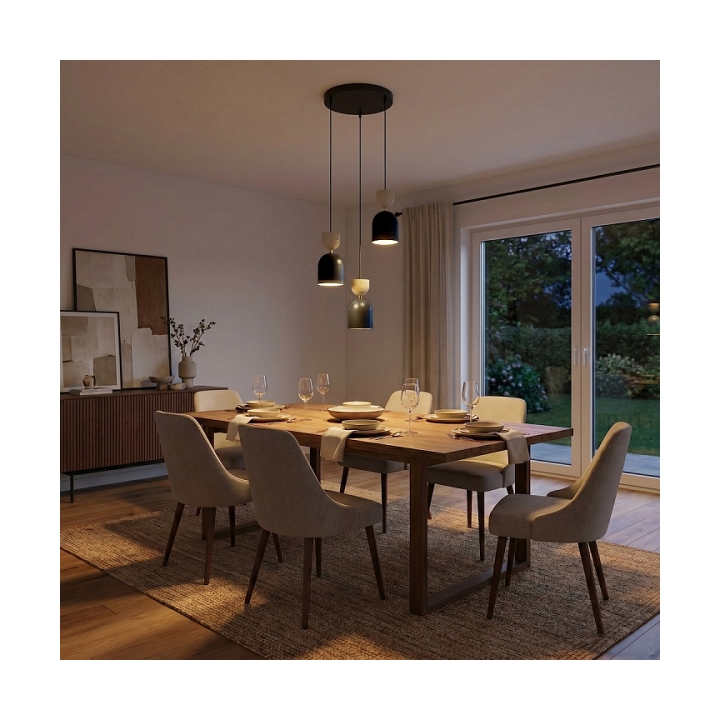 Lampa wisząca GAUDI 3PREM BLACK MOKKA - Emibig