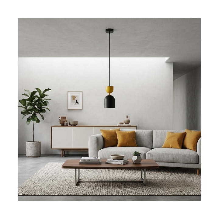 Lampa wisząca GAUDI 1 BLACK ORANGE - Emibig