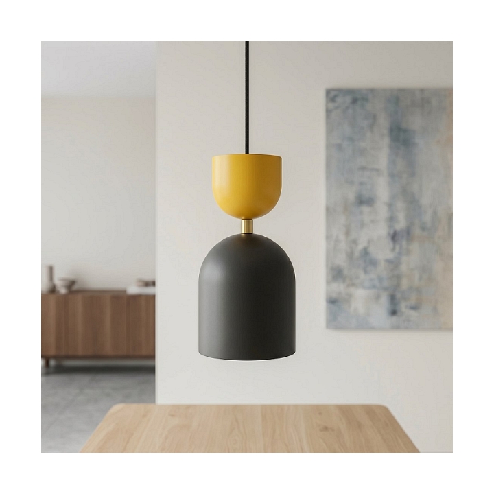 Lampa wisząca GAUDI 1 BLACK ORANGE - Emibig