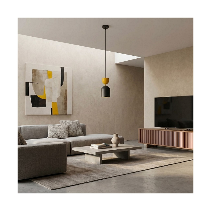 Lampa wisząca GAUDI 1 BLACK ORANGE - Emibig