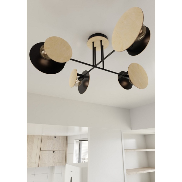 Lampa sufitowa ZITA 4 BLACK