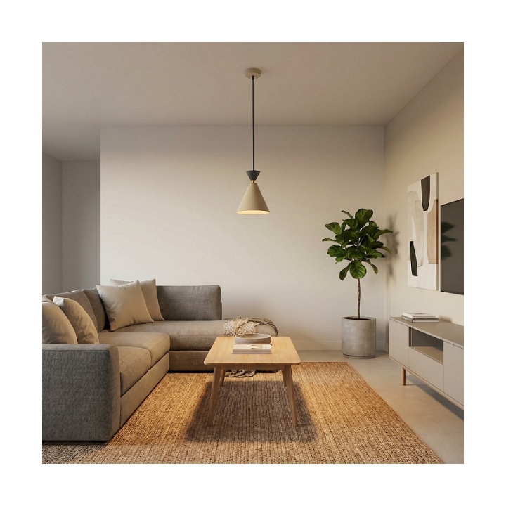 Lampa wisząca KLEVER 1 MOKKA BLACK - Emibig