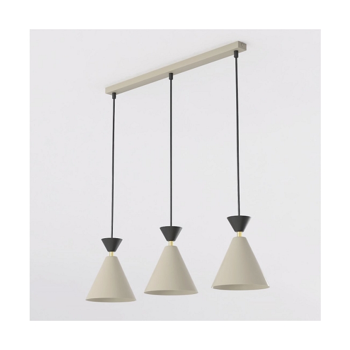 Lampa wisząca KLEVER 3 MOKKA BLACK - Emibig