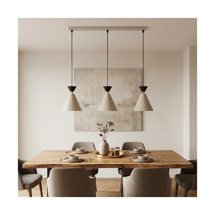 Lampa wisząca KLEVER 3 MOKKA BLACK - Emibig