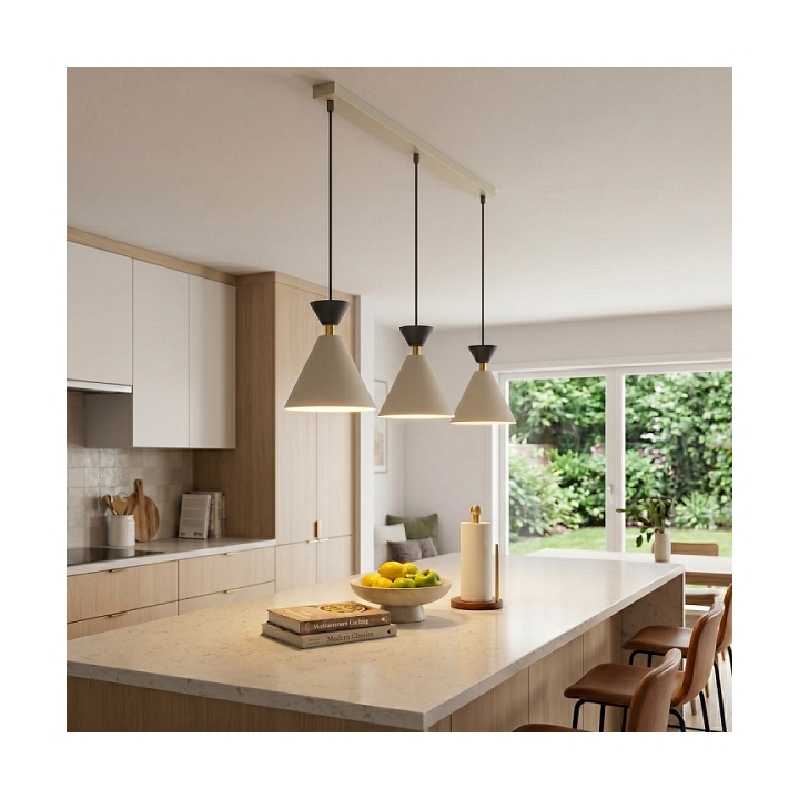Lampa wisząca KLEVER 3 MOKKA BLACK - Emibig