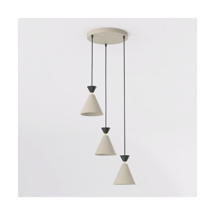 Lampa wisząca KLEVER 3PREM MOKKA BLACK - Emibig