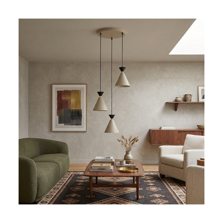 Lampa wisząca KLEVER 3PREM MOKKA BLACK - Emibig