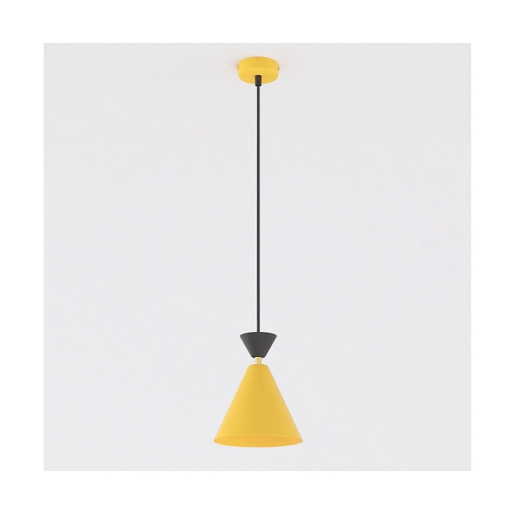 Lampa wisząca KLEVER 1 ORANGE BLACK - Emibig