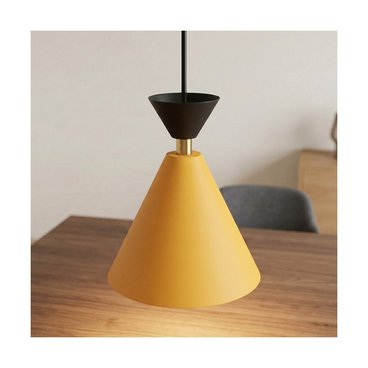 Lampa wisząca KLEVER 3 ORANGE BLACK - Emibig