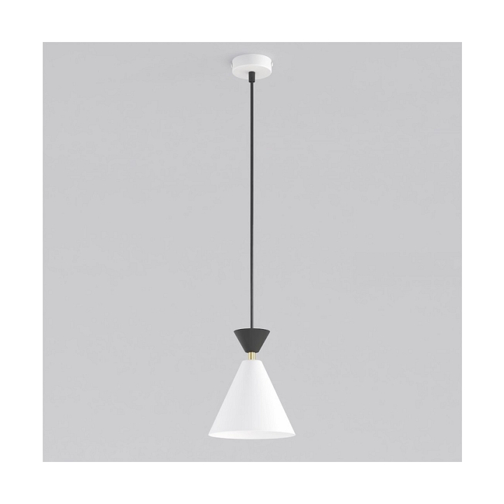 Lampa wisząca KLEVER 1 WHITE BLACK - Emibig