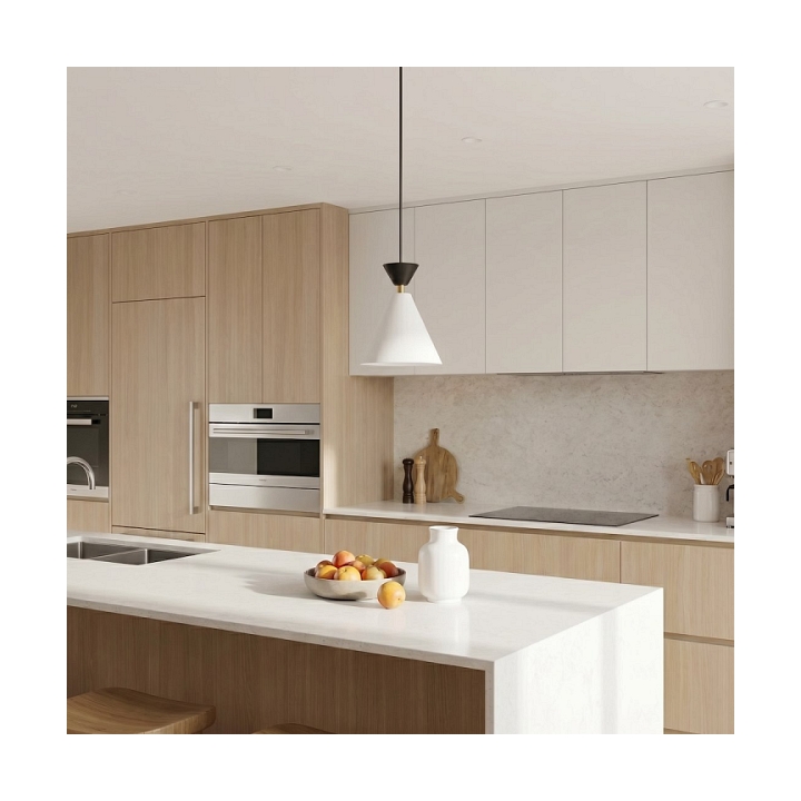 Lampa wisząca KLEVER 1 WHITE BLACK - Emibig