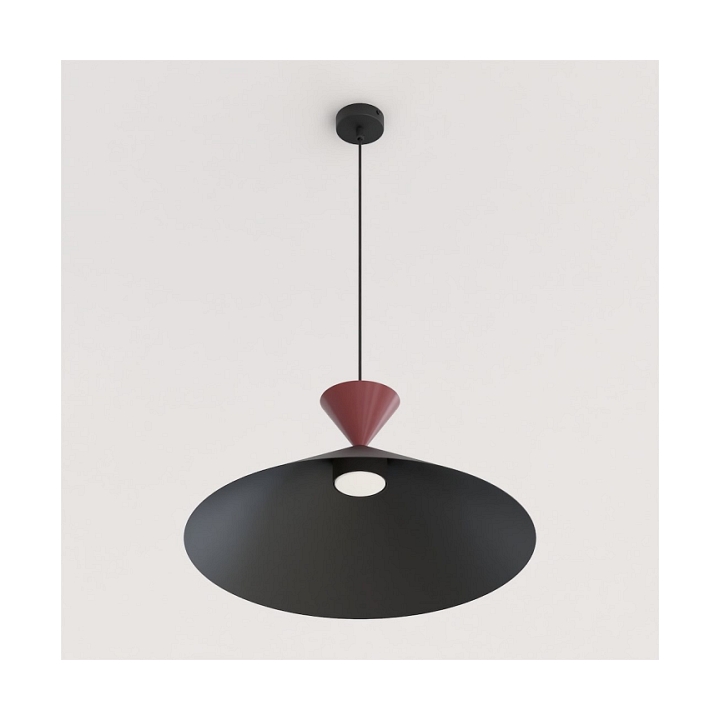 Lampa wisząca RALF 1L BL BURGUNDY - Emibig