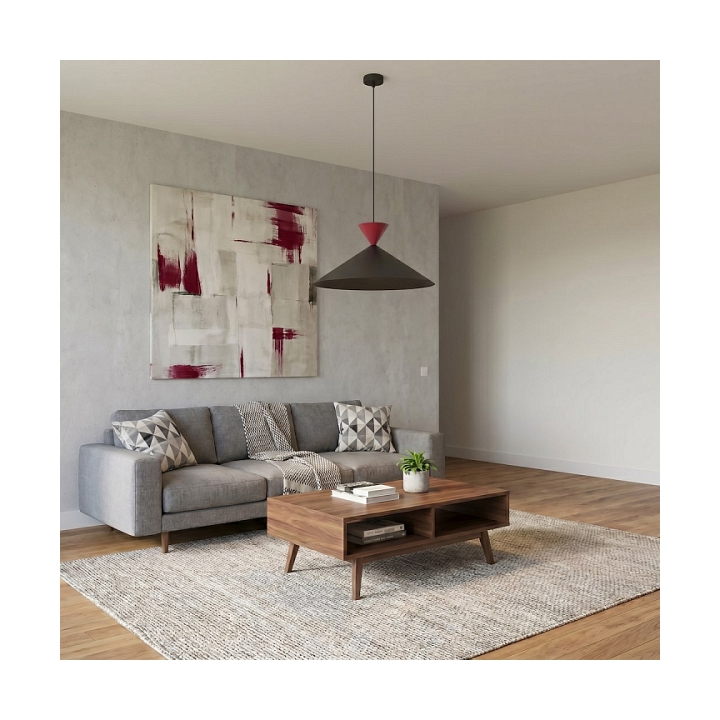 Lampa wisząca RALF 1L BL BURGUNDY - Emibig