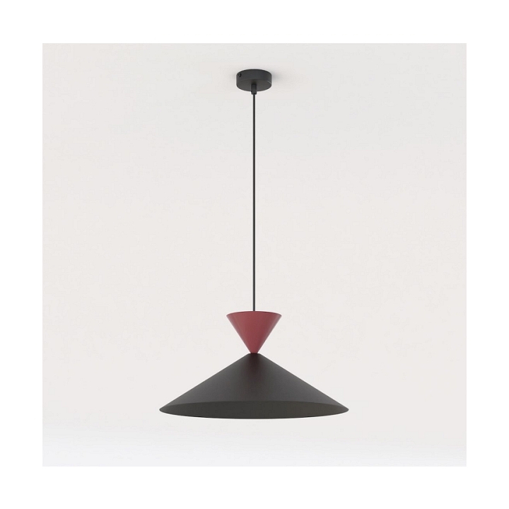 Lampa wisząca RALF 1M BL BURGUNDY - Emibig