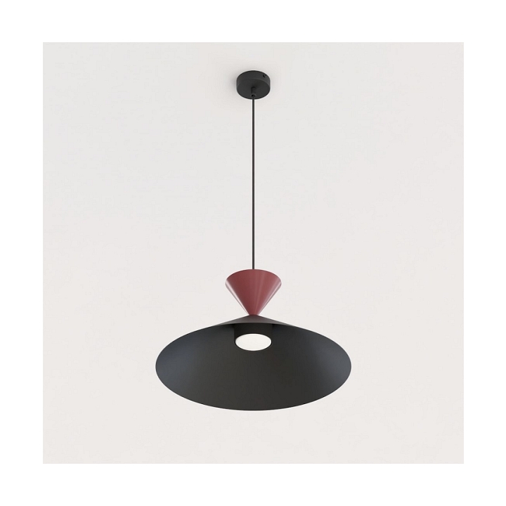 Lampa wisząca RALF 1M BL BURGUNDY - Emibig