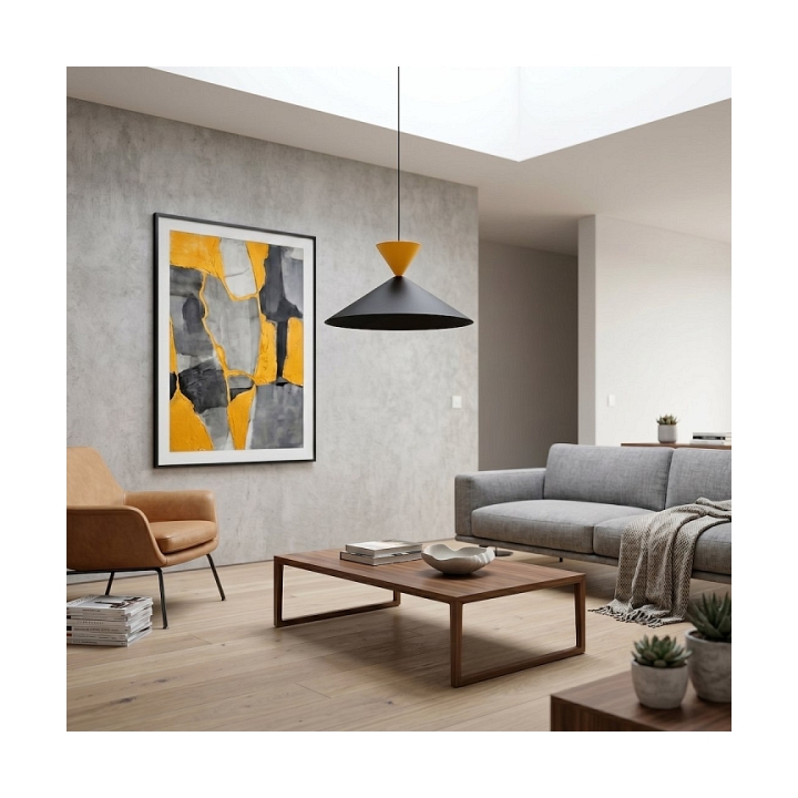 Lampa wisząca RALF 1M BL ORANGE - Emibig
