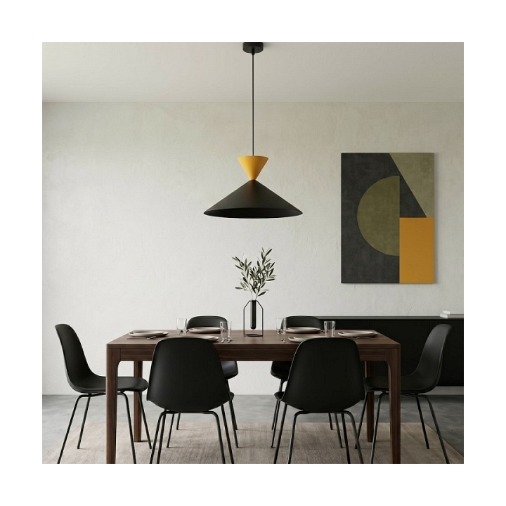 Lampa wisząca RALF 1M BL ORANGE - Emibig