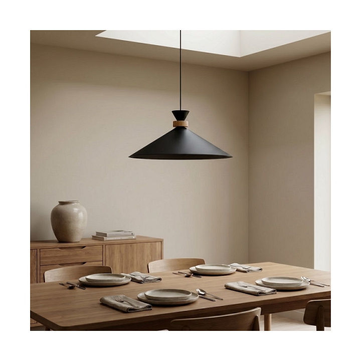 Lampa wisząca OLIVO 1L BLACK - Emibig