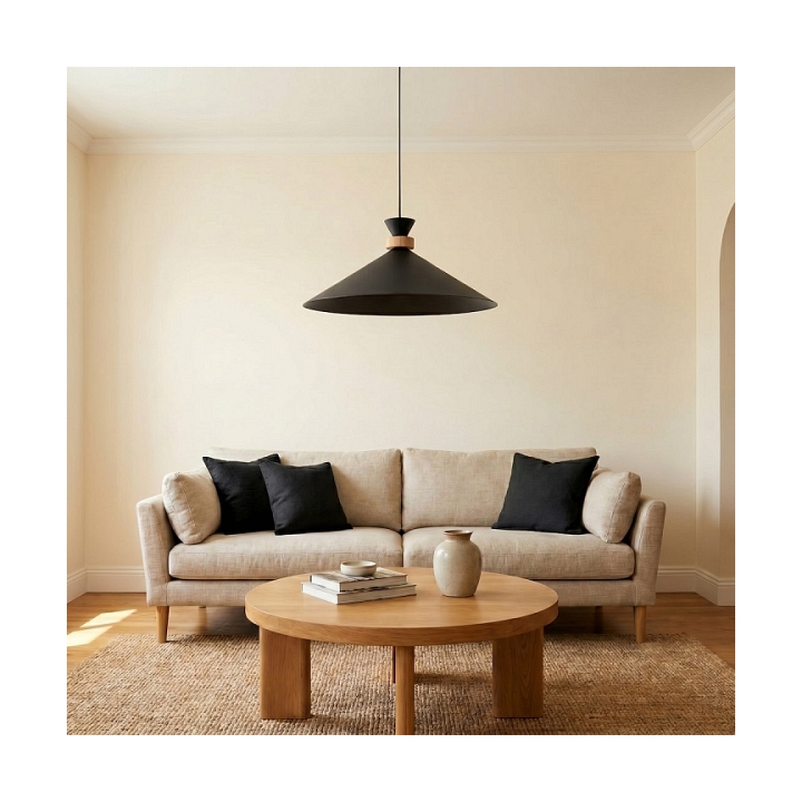 Lampa wisząca OLIVO 1L BLACK - Emibig