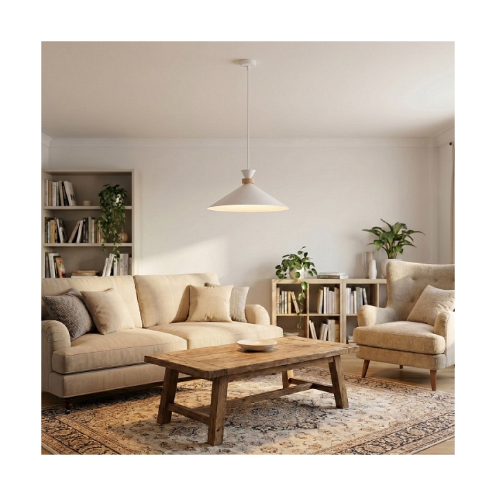 Lampa wisząca OLIVO 1M WHITE - Emibig