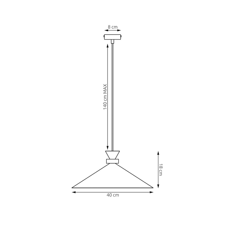 Lampa wisząca OLIVO 1M MOKKA - Emibig