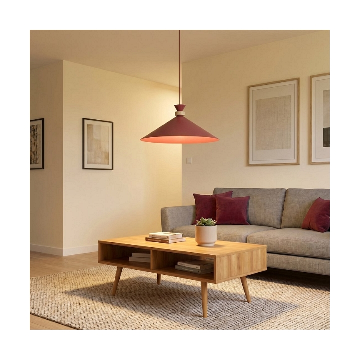 Lampa wisząca OLIVO 1L BURGUNDY - Emibig