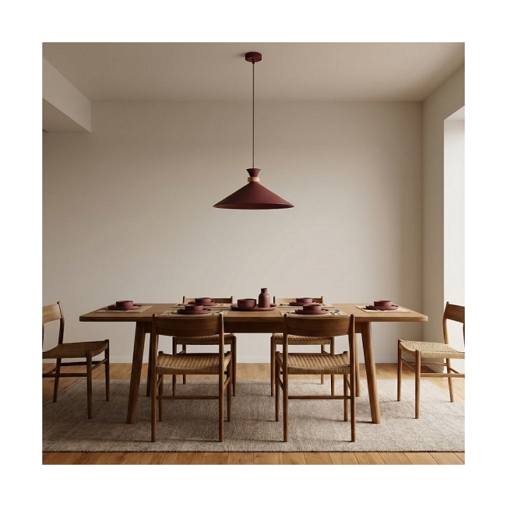 Lampa wisząca OLIVO 1M BURGUNDY - Emibig