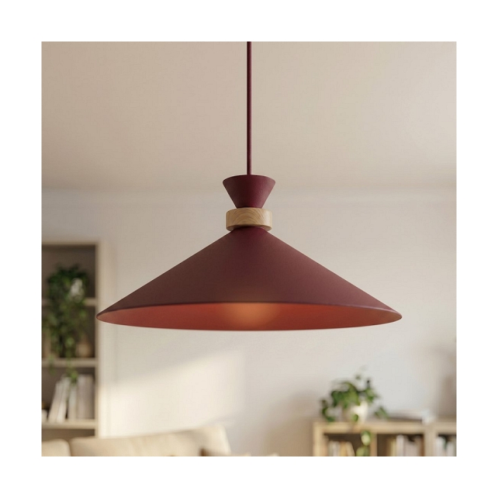 Lampa wisząca OLIVO 1M BURGUNDY - Emibig