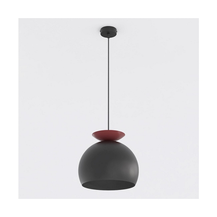 Lampa wisząca GEO 1 BLACK BURGUNDY - Emibig