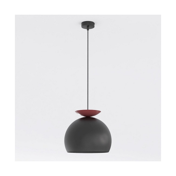 Lampa wisząca GEO 1 BLACK BURGUNDY - Emibig