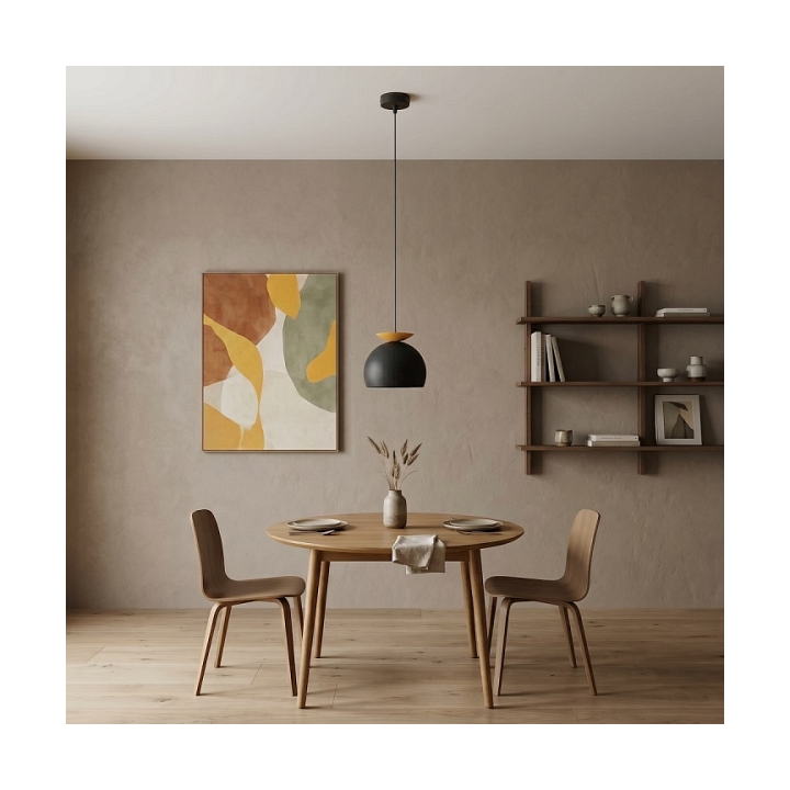 Lampa wisząca GEO 1 BLACK ORANGE - Emibig