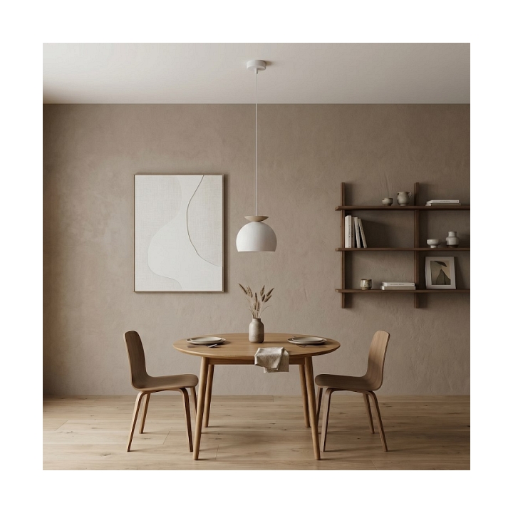 Lampa wisząca GEO 1 WHITE MOKKA - Emibig