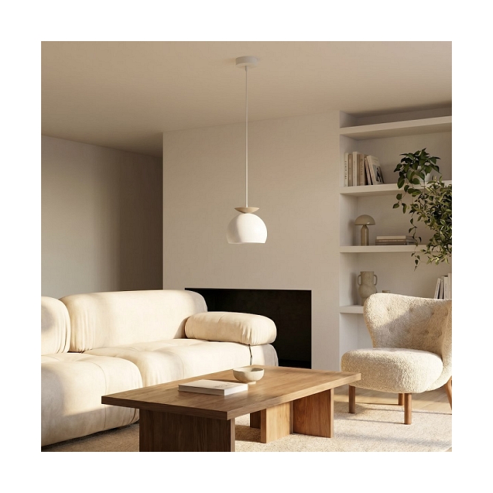 Lampa wisząca GEO 1 WHITE MOKKA - Emibig