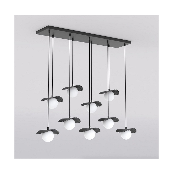 Lampa wisząca FLORA 9 BLACK OPAL - Emibig