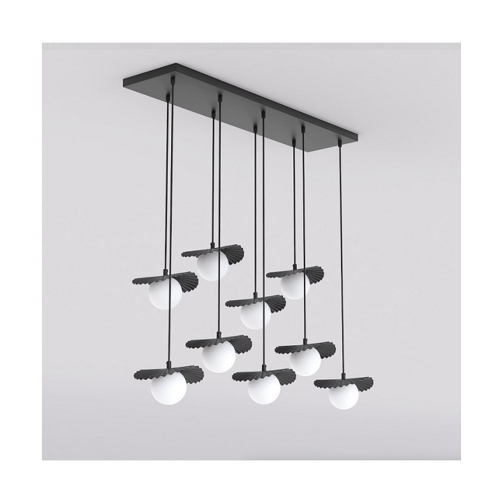 Lampa wisząca FLORA 9 BLACK OPAL - Emibig