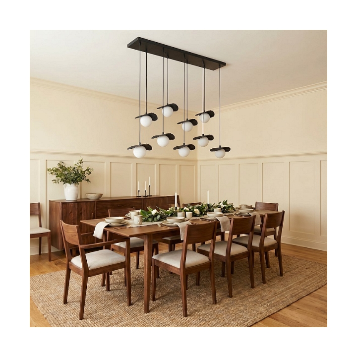Lampa wisząca FLORA 9 BLACK OPAL - Emibig