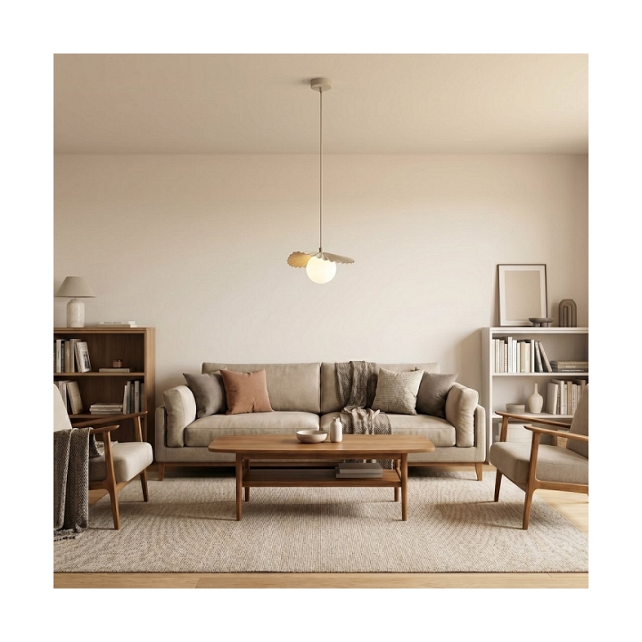 Lampa wisząca FLORA 1 MOKKA OPAL - Emibig