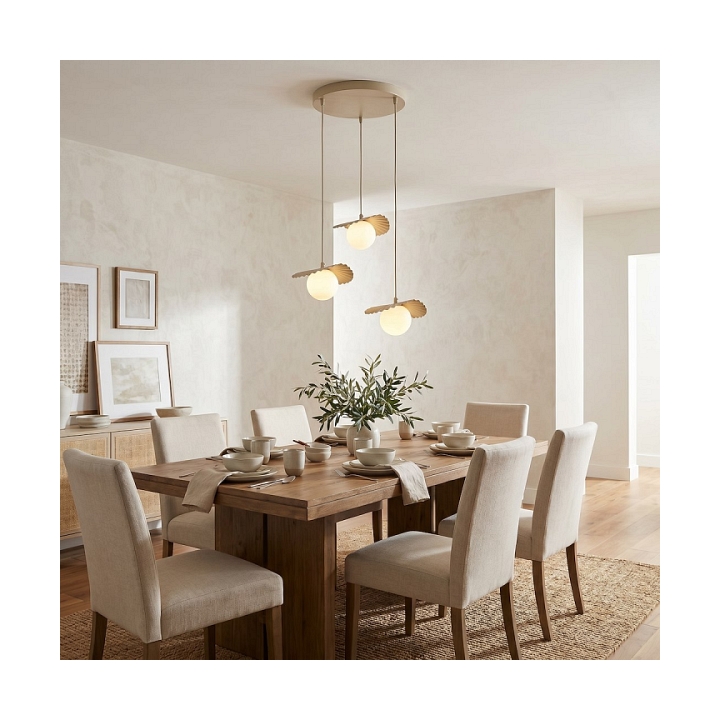Lampa wisząca FLORA 3PREM MOKKA OPAL - Emibig