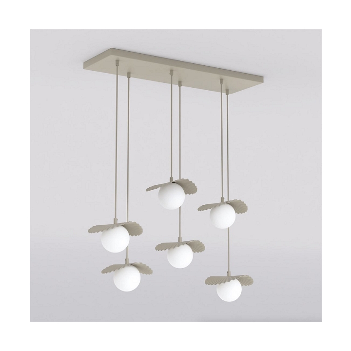 Lampa wisząca FLORA 6 MOKKA OPAL - Emibig