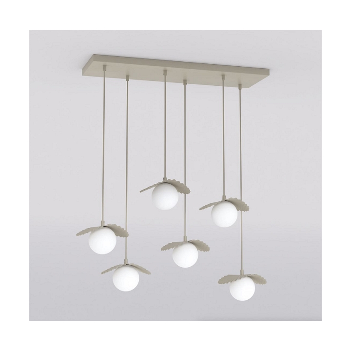Lampa wisząca FLORA 6 MOKKA OPAL - Emibig