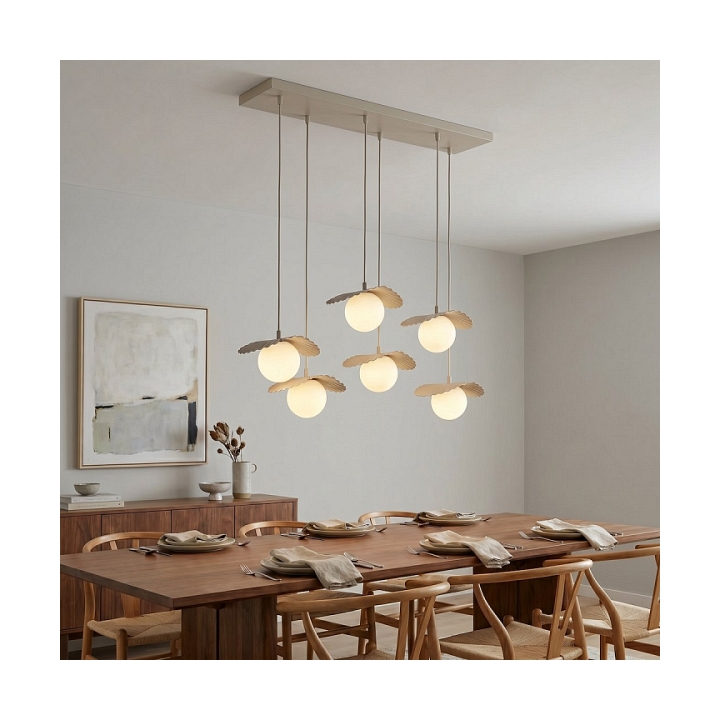 Lampa wisząca FLORA 6 MOKKA OPAL - Emibig