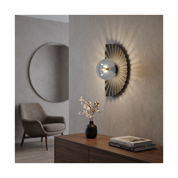 Kinkiet FLORA K1 BLACK GRAFIT - Emibig